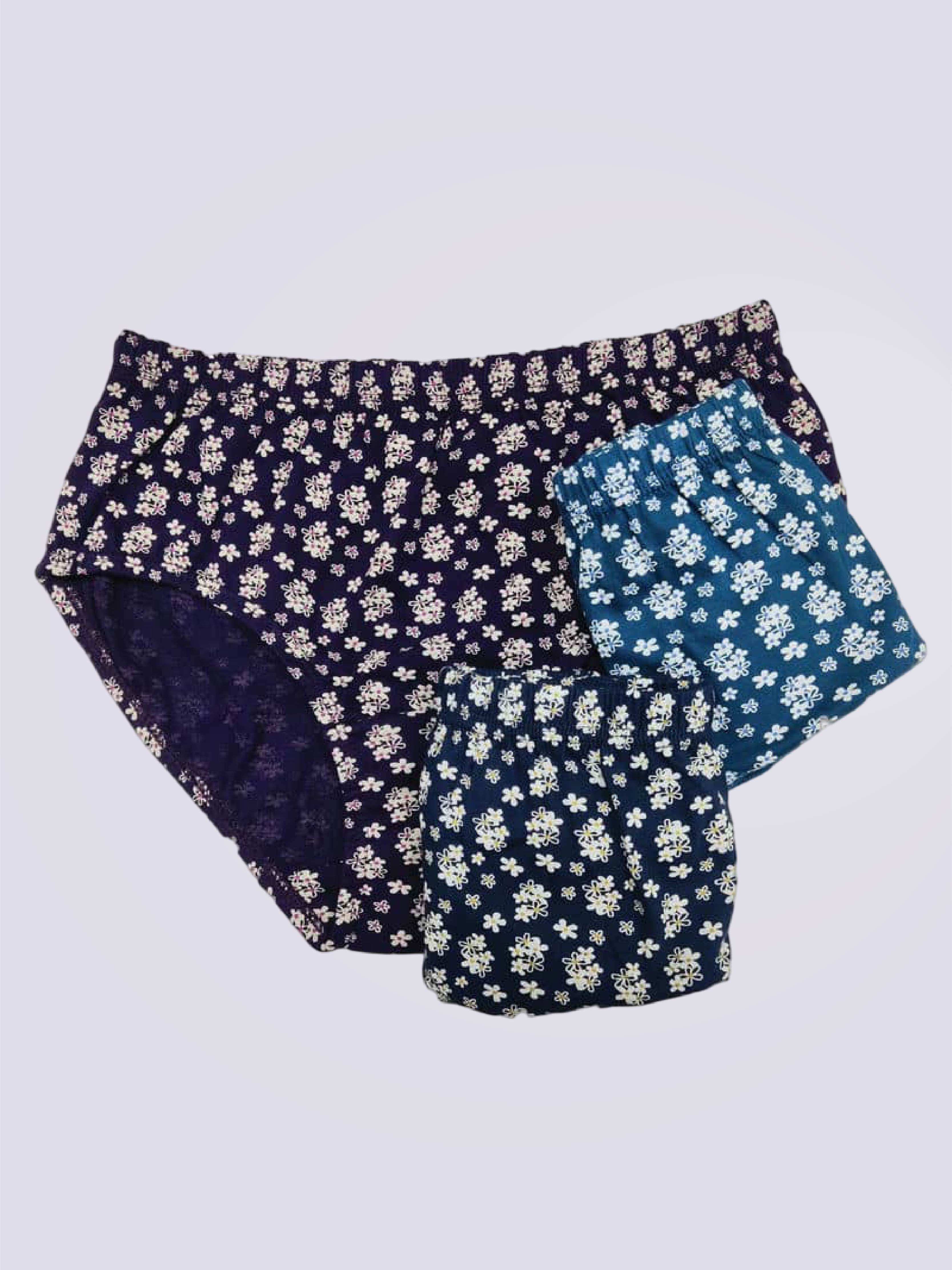 Pack of 3- Print Passion Super Comfy Mid Waist Panty - Bold And Bae Fashion